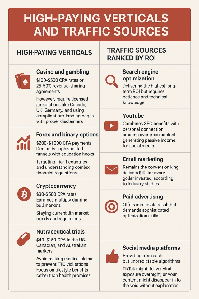 High Paying Verticals and Traffic Sources